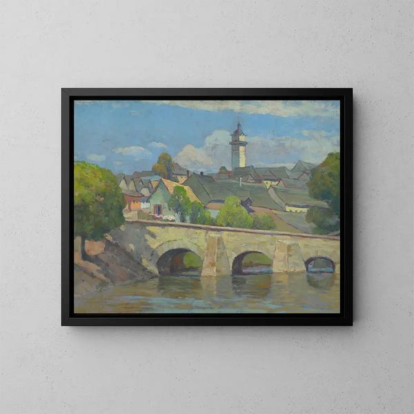 A small town in the Spi - Ludovit Ordok — framed artwork on a wall