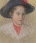 Portret van het meisje van de kunstenaar Palma - Ludovit Ordok — weergave van het kunstwerk