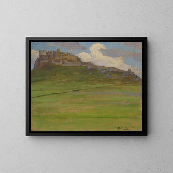 Kasteel van Spisk - Ludovit Ordok — ingelijst kunstwerk aan de muur