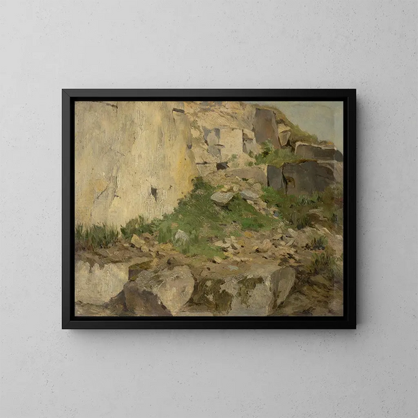 Studie van de rotsen - Ludovit Ordok — ingelijst kunstwerk aan de muur