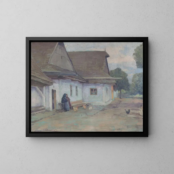 Artistic painting - Ludovit Ordok — framed artwork on a wall