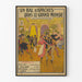 Vintage poster van een bal van apaches in de hogere kringen