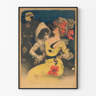un-pierrot-et-une-jeune-femme-en-robe-jaune-en-haut-a-gauche-un-moulin-et-un-agent-de-police-a-byciclette