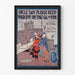 Vintage poster van Uncle Sam en soldaten bij vertrek