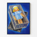 Vintage reclameposter Uvesterol met pop in doos