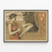 Vintage Artistic Poster Verein Deutscher Bildender Künstler 1895 — framed artwork on a wall