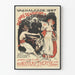 Vintage poster Vachalcade 1897 in het Nieuwe Theater - Artistieke muurschildering