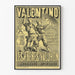 Vintage poster Valentino De broers Valjhon Amerikaanse acrobaten