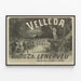 Vintage Poster of the Opéra Velleda by Ch. Lenepveu — framed artwork on a wall