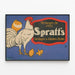 Vintage Poster for Spratt's Poultry and Chick Food — framed artwork on a wall