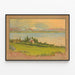 Vintage Poster Versoix near Geneva Villas' Land — framed artwork on a wall