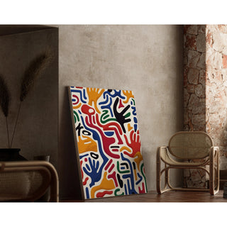 Pop Art Affiche - Beweging van de Handen