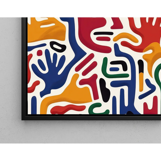 Pop Art Affiche - Beweging van de Handen
