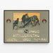 Historische wanddecoratie: Zwitsers artillerieposter 1905 — ingelijst kunstwerk aan de muur