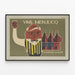 Vintage Poster Wines Menjucq Tradition Quality — framed artwork on a wall