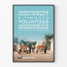 Muurdecoratie Poster Vrijwilligerswerk voor Humanitaire Betrokkenheid