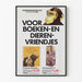 Poster Kinderboekenweek 1985 - Illustratie aap en kinderboeken