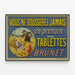Vintage reclameposter Tablettes Brunet — ingelijst kunstwerk aan de muur