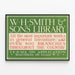 Poster W.H.. Smith & Sons Library - Major works in general literature — framed artwork on a wall