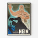 Vintage poster Duitse politiek Wacht op je vrijheid Lex Häberlin Nee