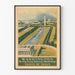 Vintage poster Washington - Treinreis naar de Amerikaanse hoofdstad