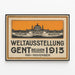 Vintage Poster Universal Exposition Ghent 1913 Belgium — framed artwork on a wall