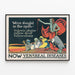 Vintage poster of contagious diseases and syphilis — framed artwork on a wall