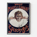 Vintage humorposter 'Wat Laat Je Lachen?' Schetsige Stukjes