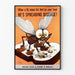 Bewustwordingsposter tegen voedselbesmetting door vliegen