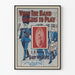 Vintage poster Wanneer de band begint te spelen