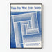 Artistieke poster When You Were Sweet Sixteen - Vintage blauwe wanddecoratie