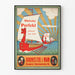 Vintage poster van Viking-schepen Burmeister i Wain