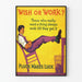 Motiverende Poster Wens of Werk - Inspirerende Muurdecoratie