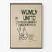 Poster Women Unite - Declaration for Women's Unity and Social Rights
