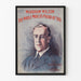 Vintage poster van Woodrow Wilson portret en eerbetoon
