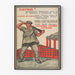 Vintage Sovjetrevolutionair poster met arbeider en fabriek