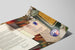 Vintage poster Peace Corps - Brief en badge — weergave van het kunstwerk