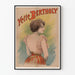 Vintage poster Yette Bertholy vrouwelijk portret