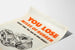 Vintage Poster Preventie van Slijtage van Banden en Rubberbesparing
