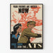 Vintage Poster 'Your Friends Are Needed Now' Wervingsadvertentie ATS