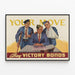 Vintage Military Poster - Your Move Buy Victory Bonds — framed artwork on a wall