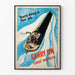 Vintage poster ter aanmoediging van kanaalwerkers