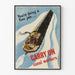 Vintage poster ter aanmoediging van kanaalwerkers