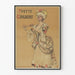 Vintage poster van Yvette Guilbert in historische kostuum