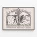 Vintage Peasant Poster - Sower and Reaper — framed artwork on a wall