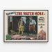 Vintage Western Poster The Water Hole by Zane Grey — framed artwork on a wall