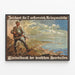 Vintage poster promoting Austrian war bonds — framed artwork on a wall