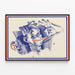 Red zipper sculptural face poster Artem Legrand — framed artwork on a wall