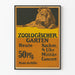 Vintage poster Leeuw Zoologischer Garten Militair concert