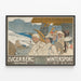 Vintage Zugerberg Winter Sports Swiss Poster — framed artwork on a wall